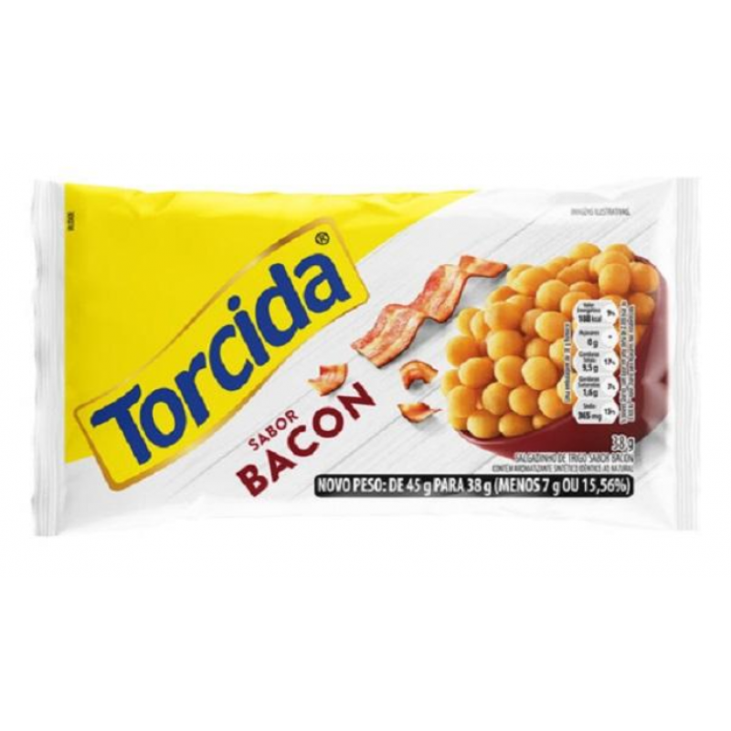 Salgadinho De Trigo Sabor Bacon Torcida - Pacote 38g